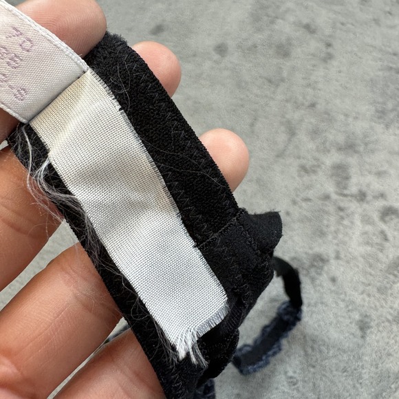 VTG Parfait Bra Womens 32C Floral Lace Mesh Embroidered Underwire Lingerie Bow - Picture 5 of 11